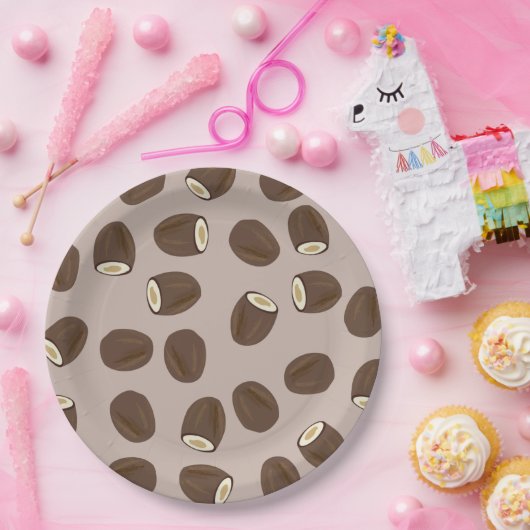 Coconut Pattern Pappteller (Party)