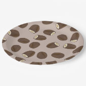 Coconut Pattern Pappteller (Schrägansicht)