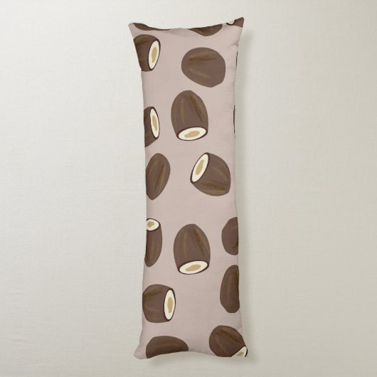 Coconut Pattern Seitenschläferkissen (Rückseite (Vertikal))