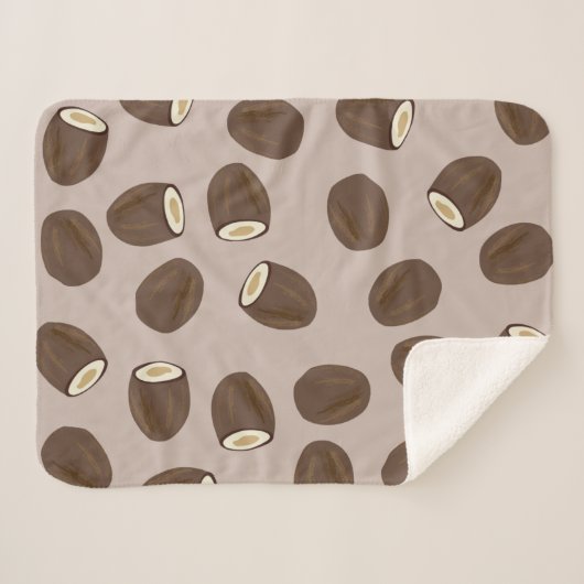 Coconut Pattern Sherpadecke (Vorderseite (Horizontal))