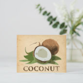 Coconut Postkarte (Stehend Vorderseite)