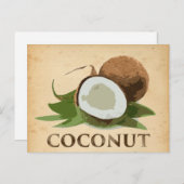 Coconut Postkarte (Vorne/Hinten)