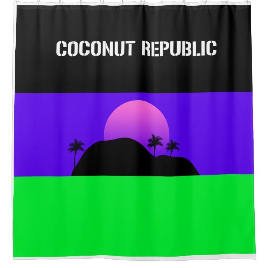 Coconut Republic Design Nr.2803 Duschvorhang (Vorderseite)