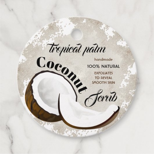 Coconut Scrub Geschenk Geschenkanhänger (Vorderseite)