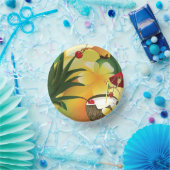 Coconut Tiki Bar Luau Tropical Pappteller (Party)
