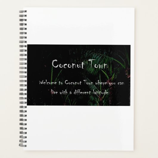 COCONUT TOWN SpiralNotebook Planer (Vorderseite)
