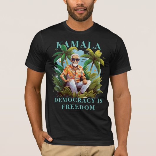 Coconut Tree design Kamala T - Shirt (Vorderseite)