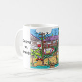 Coconut Tree Divers Tasse (Vorderseite Links)