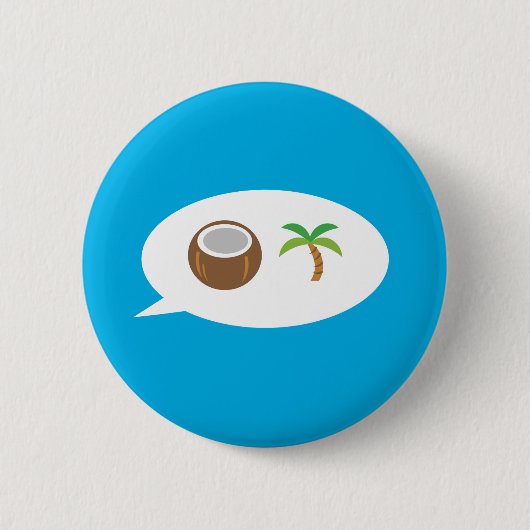 Coconut Tree - Harris 2024! Button (Vorderseite)