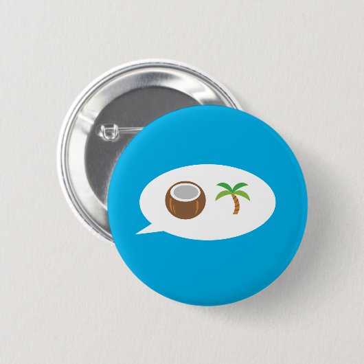 Coconut Tree - Harris 2024! Button (Vorne & Hinten)
