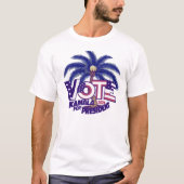 Coconut Tree Kamala Harris Political T-Shirt (Vorderseite)