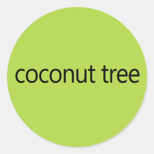 Coconut Tree Kamala Harris Zitat 2024 Runder Aufkleber