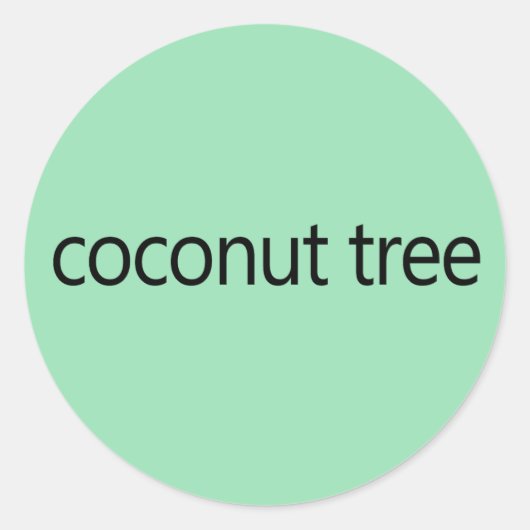 Coconut Tree Kamala Harris Zitat 2024 Runder Aufkleber (Vorderseite)