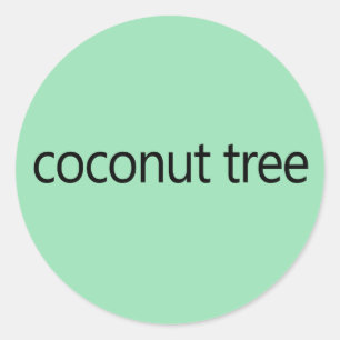 Coconut Tree Kamala Harris Zitat 2024 Runder Aufkleber