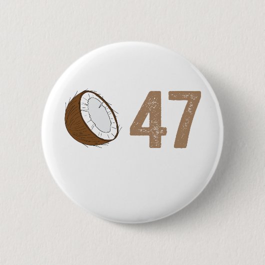 Coconut Tree Kampagne Slogan 47 Kamala Erklärung D Button (Vorderseite)