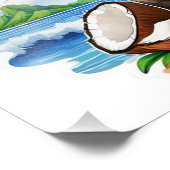 Coconut Tree Tropical Island Fotodruck (Ecke)