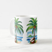 Coconut Tree Tropical Island Kaffeetasse (Vorderseite Links)