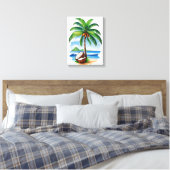 Coconut Tree Tropical Island Leinwanddruck (Insitu (Schlafzimmer))