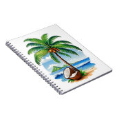 Coconut Tree Tropical Island Notizblock (Rechte Seite)