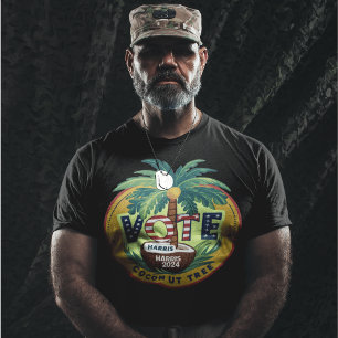 Coconut Tree Vote für Kamala Harris T-Shirt