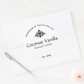 Coconut Vanilla Candle Label Aufkleber (Umschlag)