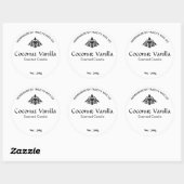 Coconut Vanilla Candle Label Aufkleber (Blatt)