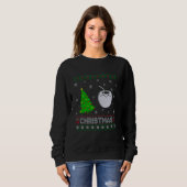 Coconut Xmas Tree Lighting Ugly Weihnachts-Sweater Sweatshirt (Vorne ganz)