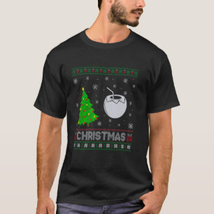 Coconut Xmas Tree Lighting Ugly Weihnachts-Sweater T-Shirt