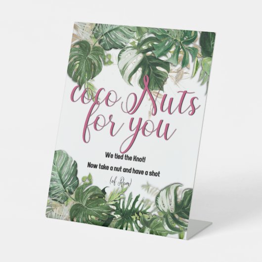 CocoNuts für Ihr Pedestal-Zeichen Sockelschild (Vorderseite)