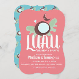 Coconuts Luau Tropical Birthday Party Einladung