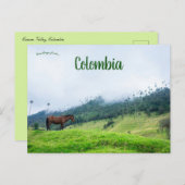 Cocora Valley in Kolumbien Postkarte (Vorne/Hinten)
