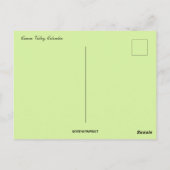 Cocora Valley in Kolumbien Postkarte (Rückseite)