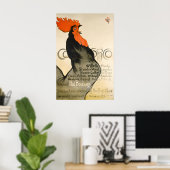 Cocorico Rooster Poster - Vintage Poster Steinlen (Heimbüro)