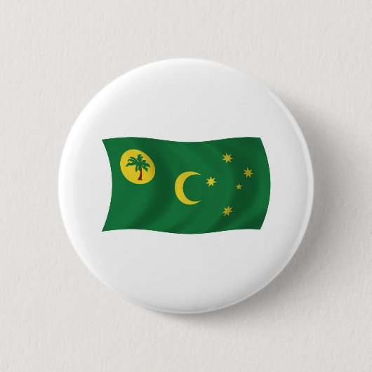 Cocos-Inseln-Flagge-Button Button (Vorderseite)