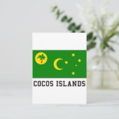 Cocos-Inseln Postkarte (Stehend Vorderseite)