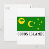 Cocos-Inseln Postkarte (Vorne/Hinten)