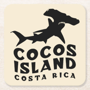Cocos Island Costa Rica Hammerhead Shark Diving Rechteckiger Pappuntersetzer