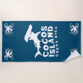 Cocos Island Costa Rica Hammerhead Shark Diving Strandtuch (Vorderseite)
