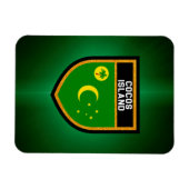 Cocos Island Flag Magnet (Horizontal)