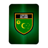 Cocos Island Flag Magnet (Vertikal)