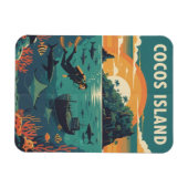 Cocos Island Scuba Diver Magnet (Horizontal)