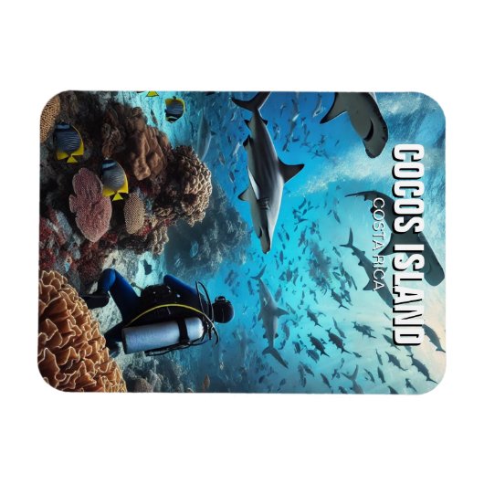 Cocos Island Scuba Magnet (Horizontal)