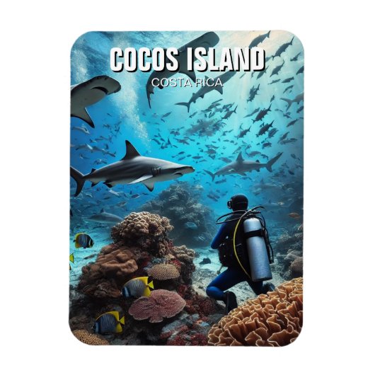 Cocos Island Scuba Magnet (Vertikal)