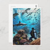 Cocos Island Scuba Postkarte (Vorne/Hinten)