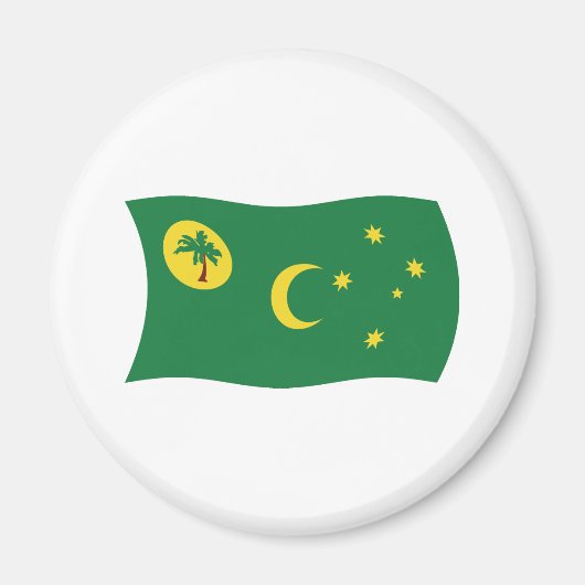 Cocos Islands Flag Magnet (Vorne)