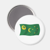 Cocos Islands Flag Magnet (Vorderseite/Rückseite)