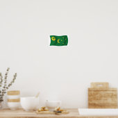 Cocos Islands Flag Poster Print (Küche)
