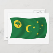 Cocos Islands Flag Postkarte (Vorne/Hinten)