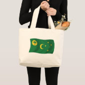 Cocos Islands Flag Totag Jumbo Stoffbeutel (Vorderseite (Produkt))