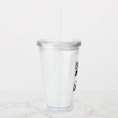 Cocos ließen mich es tun Bürsten-Entwurf Acryltrinkbecher (Rechts)